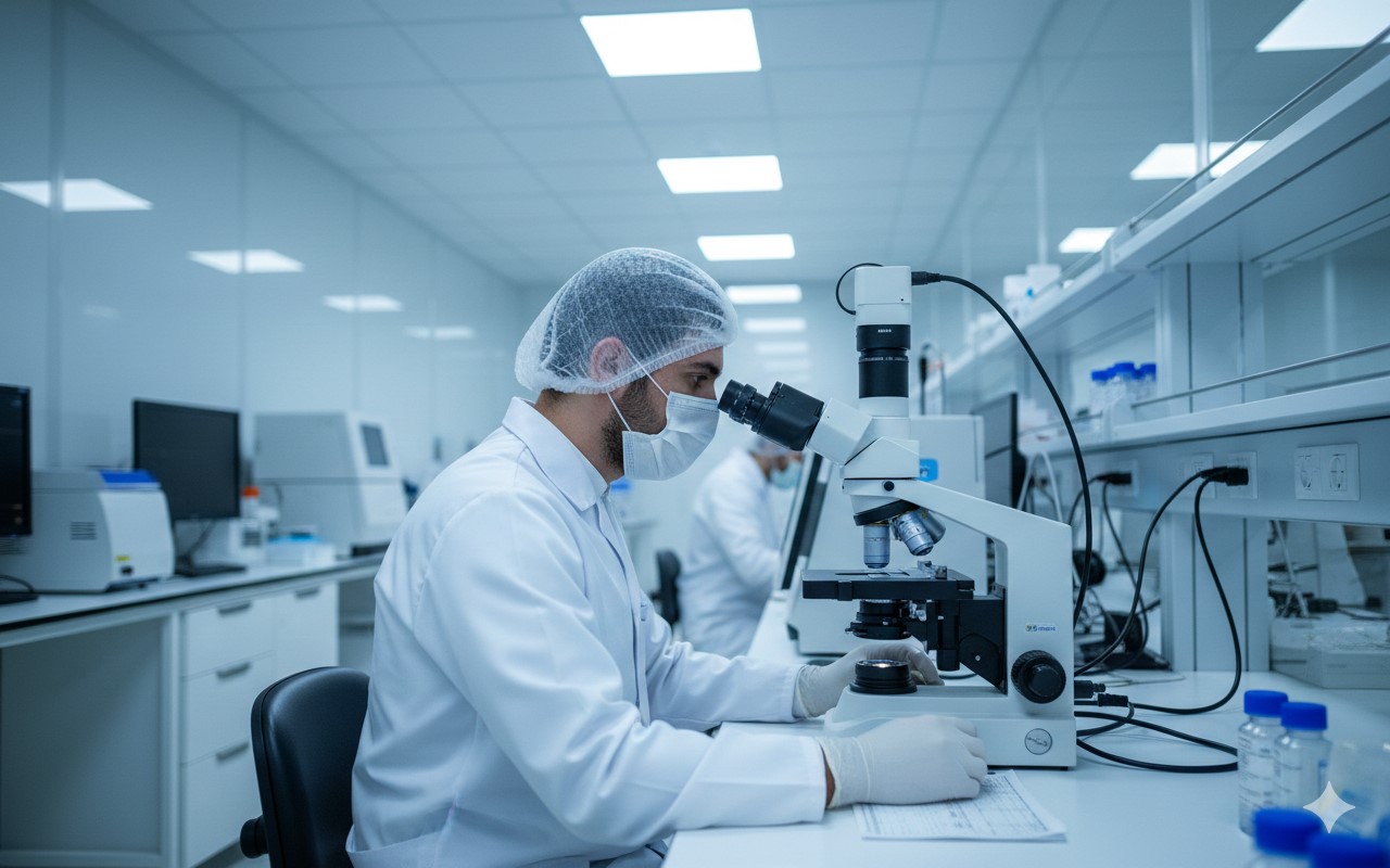 Chercheur scientifique dans le laboratoire de Recherche et Développement d'INPROD